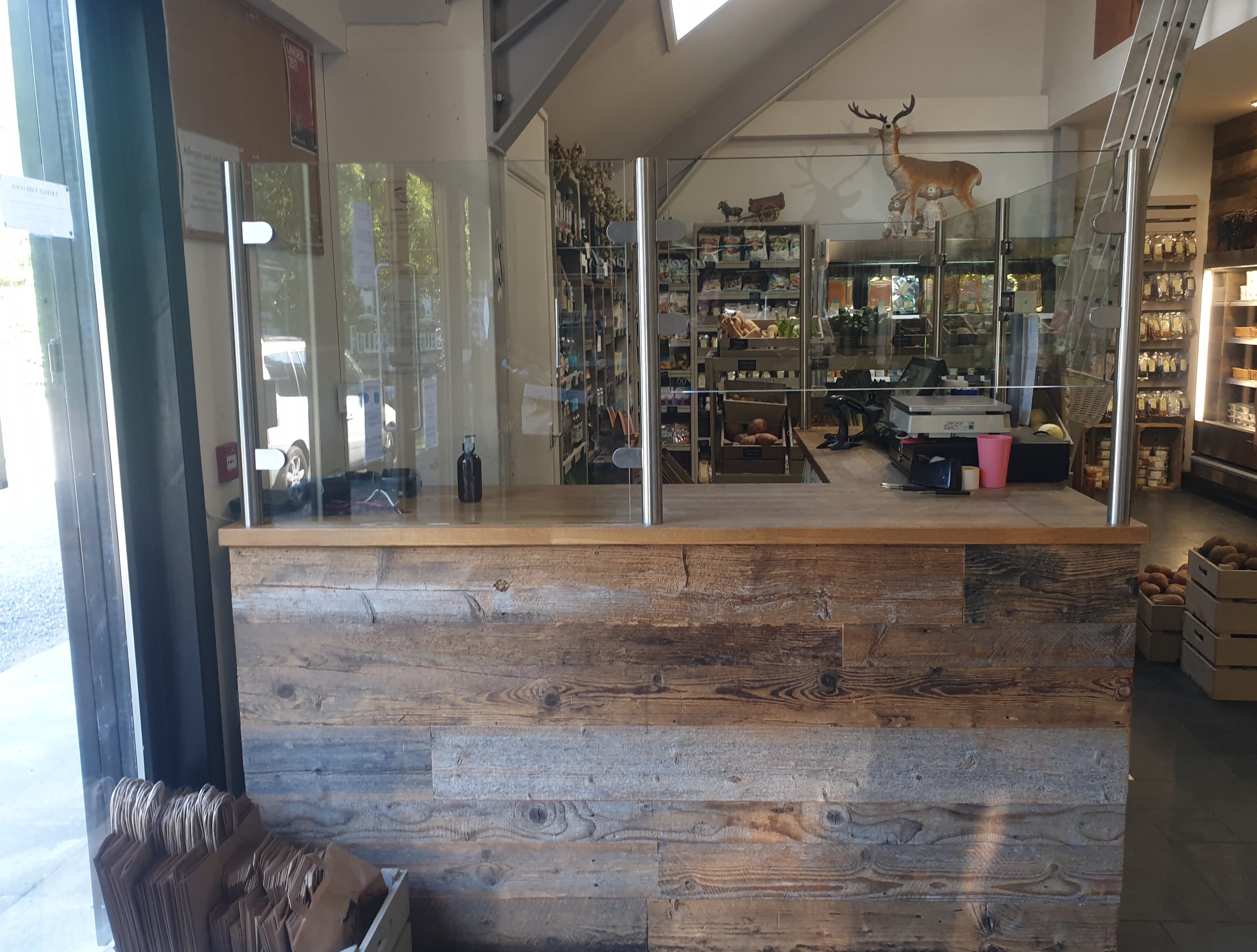 Glass Desktop Security Screens I Custom Built – Screen Plus